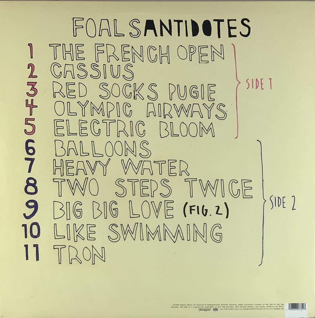 Foals - Antidotes (LP usado) | Tracks Rio